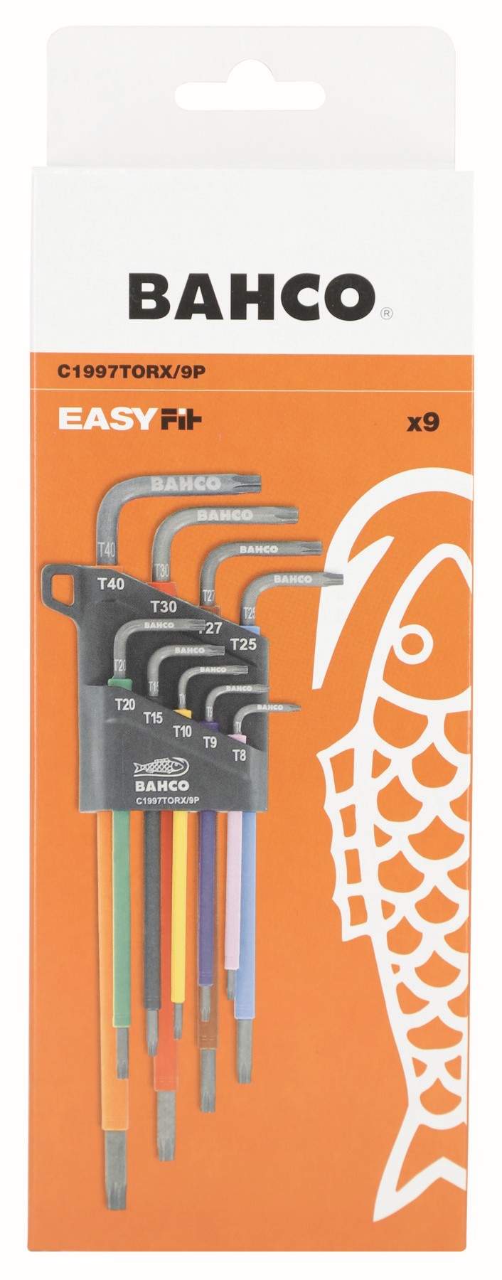 Juego 9 llaves tipo allen TORX® de colores | C1997TORX/9P